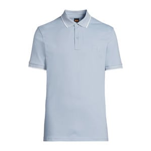 slim polo lichtblauw