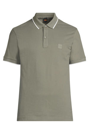 slim polo groen