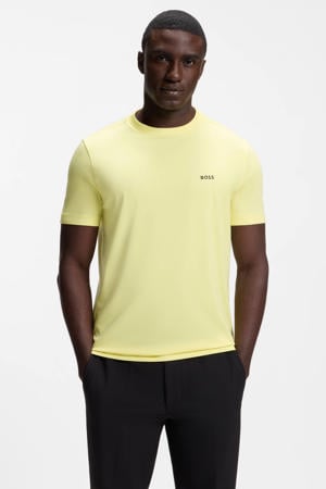 regular T-shirt geel