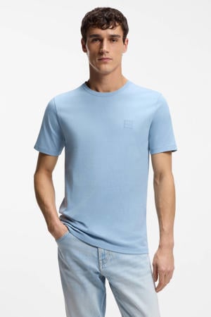 regular T-shirt blauw