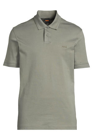 regular polo grijsgroen