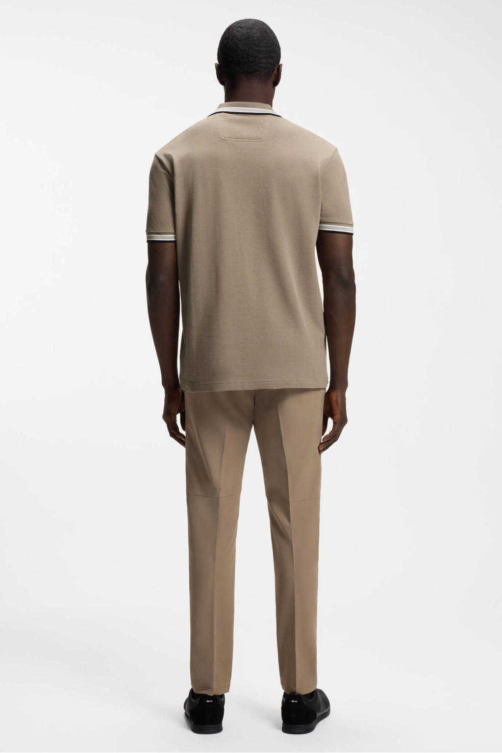 BOSS regular polo bruin
