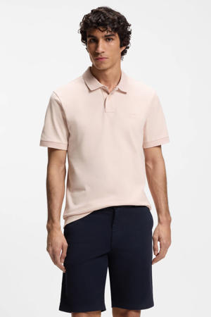 slim polo lichtroze