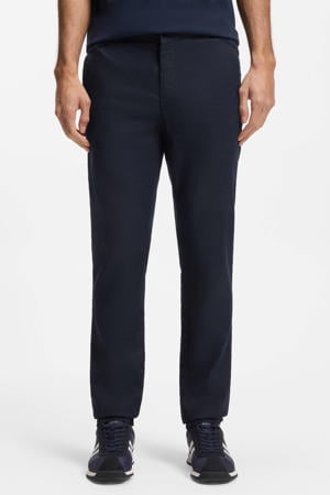 Sanderson-L-3 regular chino met linnen donkerblauw