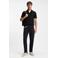 BOSS slim polo zwart