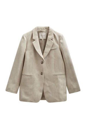 regular blazer zand