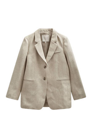 regular blazer zand