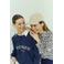 FREEQUENT gebloemde blouse marineblauw
