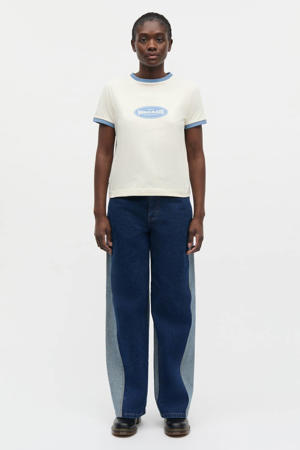 loose fit jeans dark blue denim
