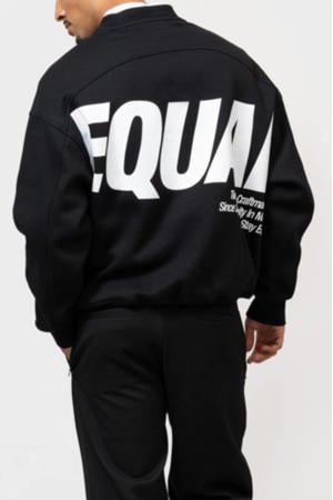 sweater met backprint zwart