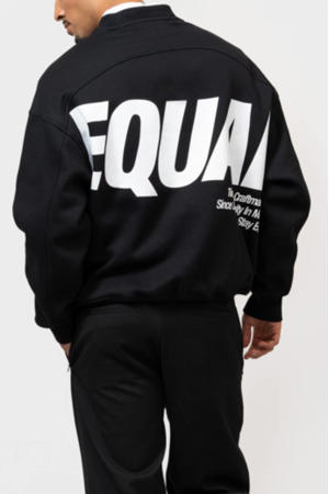 sweater met backprint zwart