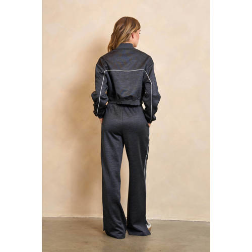 Lofty Manner wide leg high waist broek grijs afbeelding