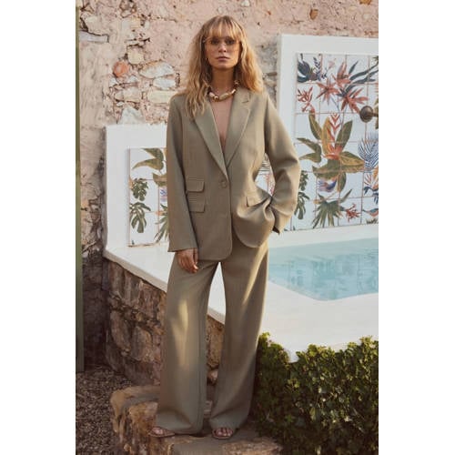 Lofty Manner regular blazer lichtgroen afbeelding