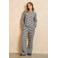 Lofty Manner wide leg high waist geruite broek zwart