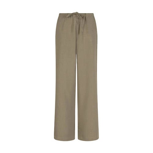 Lofty Manner wide leg high waist broek lichtgroen afbeelding
