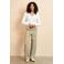 Lofty Manner wide leg high waist broek lichtgroen