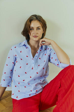 blouse lichtblauw