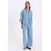 FREEQUENT blouse light blue denim