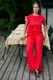 thumbnail: FREEQUENT top met textuur rood