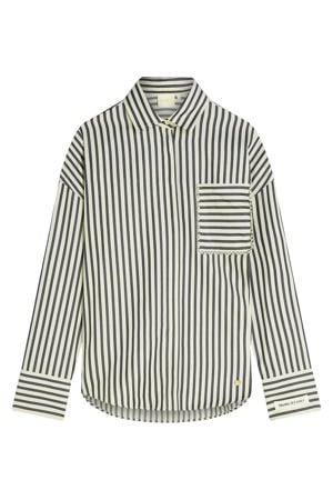 gestreepte blouse ecru