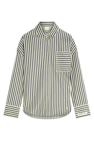 gestreepte blouse ecru