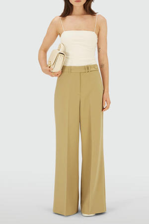 straight high waist chino lichtgroen