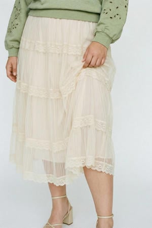 A-lijn rok beige