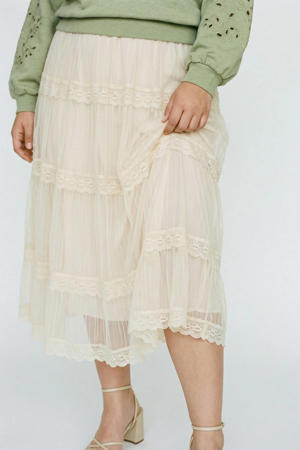 A-lijn rok beige