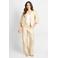 CS the Label regular waist broek ecru met glitter