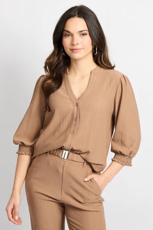blouse bruin