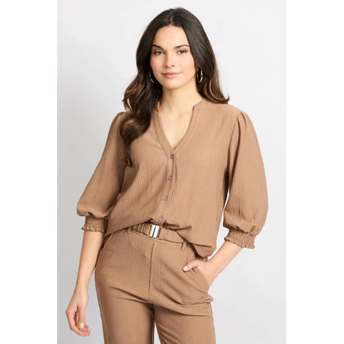 CS the Label blouse bruin afbeelding