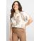 CS the Label gebloemde blouse ecru