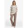 CS the Label gestreepte pullover bruin gebreid