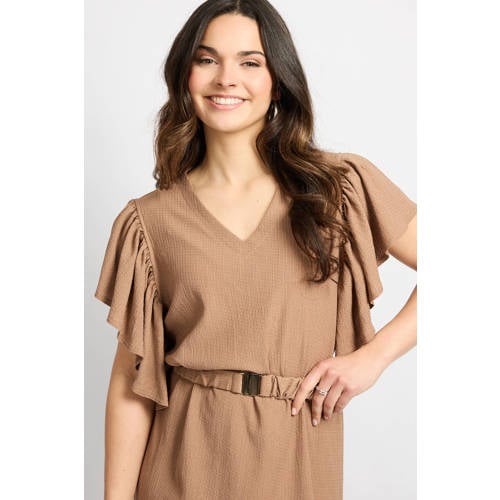 CS the Label zomerjurk bruin afbeelding