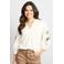 CS the Label gebloemde sweater wit met pailletten