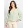 CS the Label blouse mintgroen met lurex