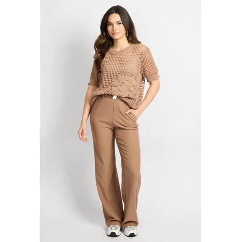 CS the Label regular waist broek bruin afbeelding