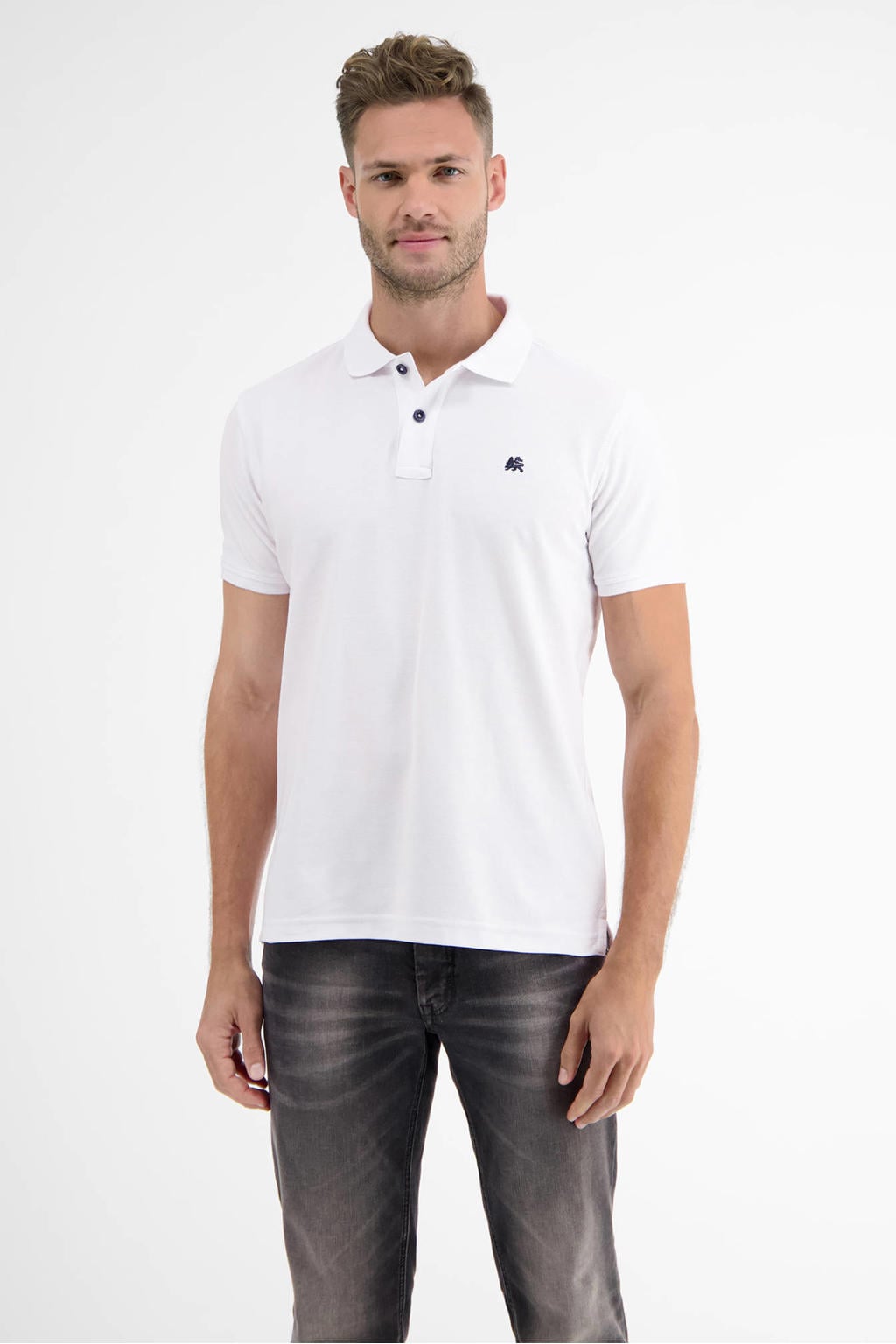LERROS regular polo wit