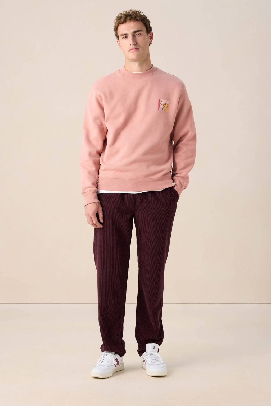 Sissy-Boy corduroy regular casual broek donkerbruin