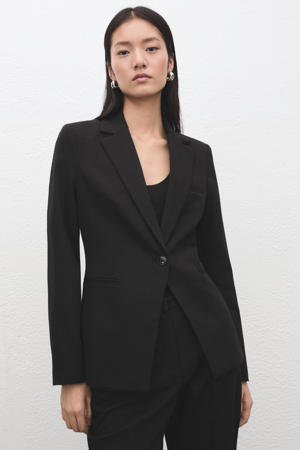 regular blazer zwart