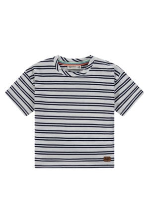 gestreept T-shirt donkerblauw