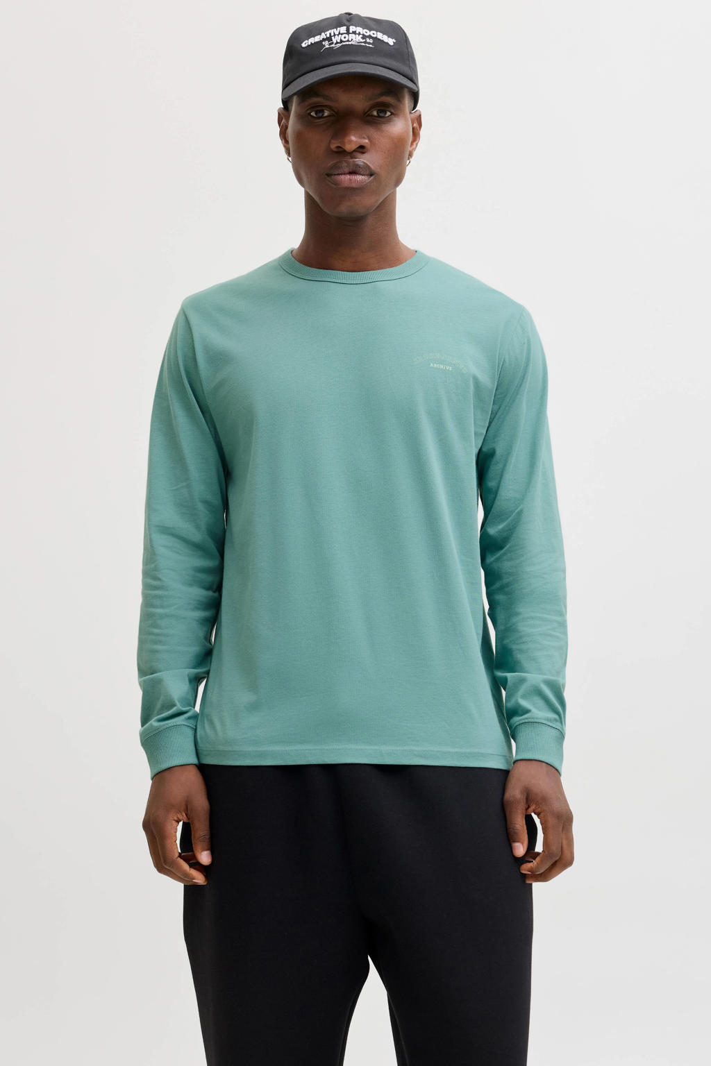 JACK & JONES longsleeve turquoise