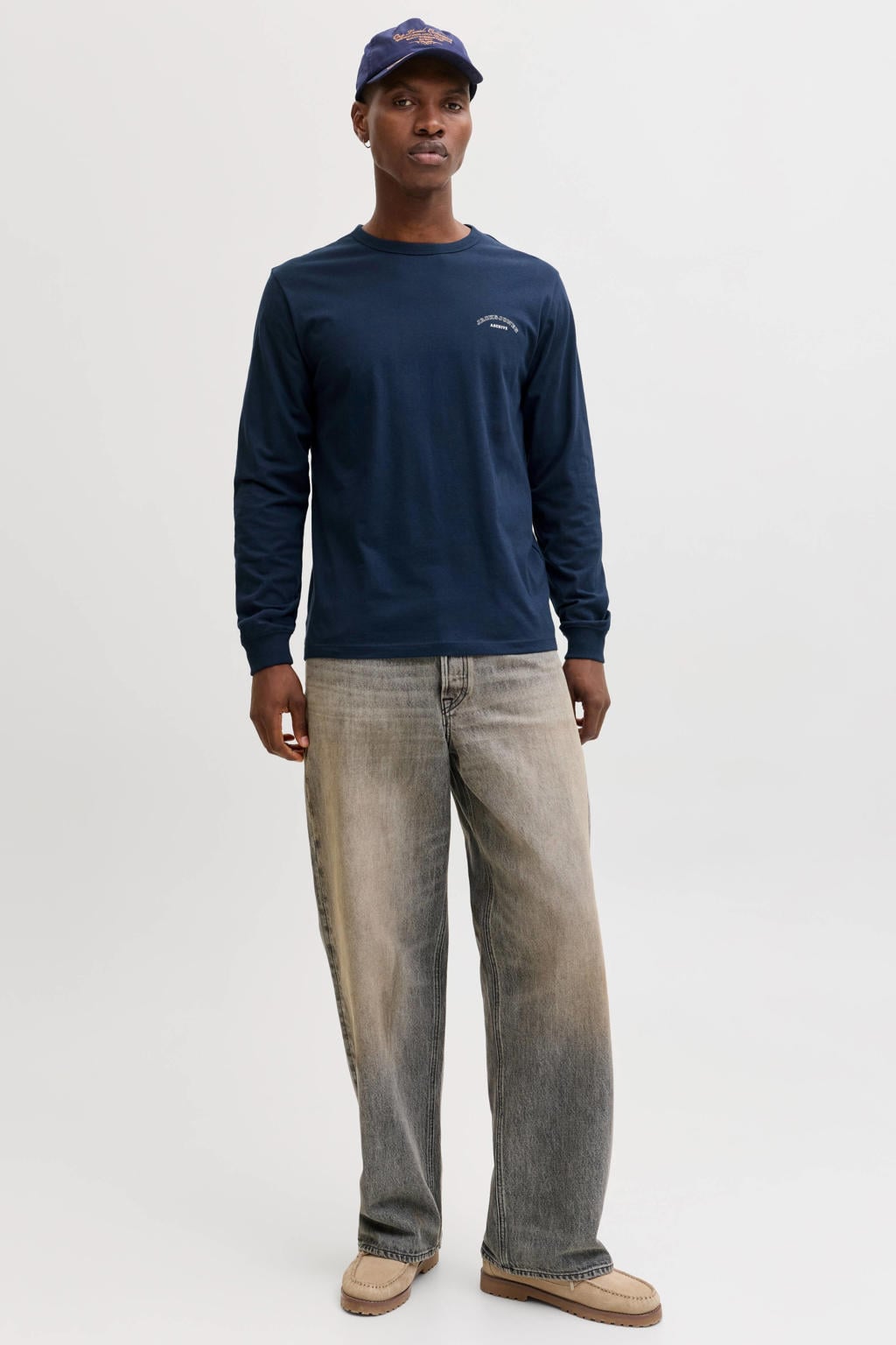JACK & JONES longsleeve donkerblauw