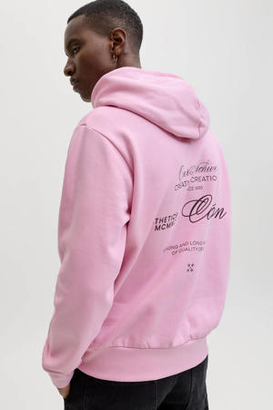 hoodie met backprint roze