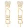 Kurt Geiger oorbellen Kurt Heart Linears goudkleurig