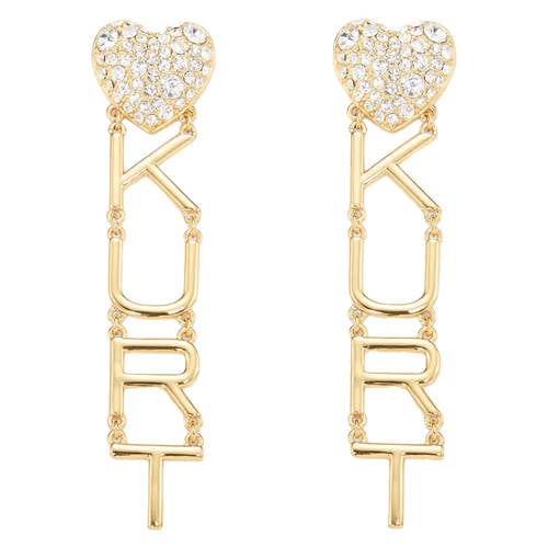 Kurt Geiger oorbellen Kurt Heart Linears goudkleurig afbeelding
