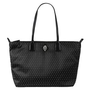 shopper met studs zwart