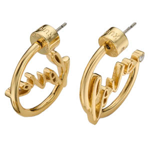 oorbellen Love Hoops goudkleurig