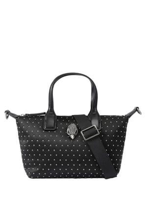 mini shopper met studs zwart