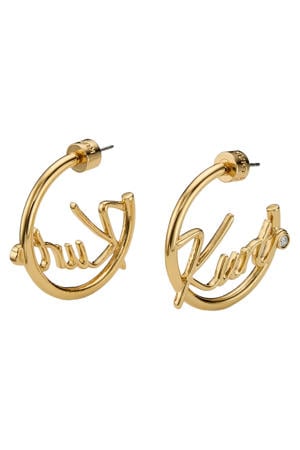 oorbellen Kurt Script Hoop goudkleurig